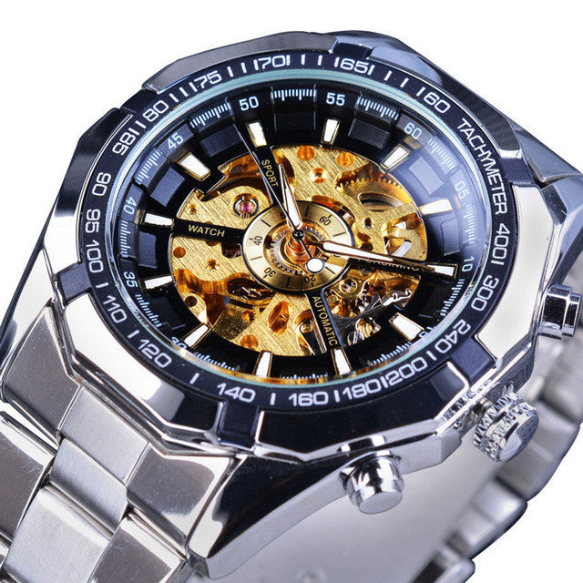 A Drop Shipping Forsining Watch Men's Fashion Casual Classic Popular Waterproof Manual Mechanical Watch